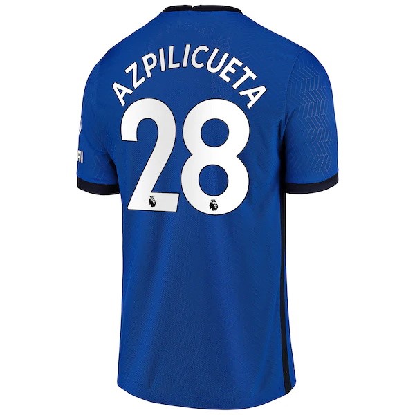 Camiseta Chelsea NO.28 Azpilicueta Primera Equipación 2020-2021 Azul